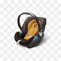 婴儿和幼童汽车座椅Cybex on 2汽车座椅婴儿釉胡桃