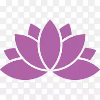 神圣的莲花符号电脑图标图形埃及莲花瑜伽