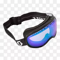 斯科特2015/16-冬季滑雪护目镜斯科特黑色/绿色护目镜斯科特运动眼镜-斯科特护目镜