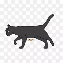小猫马克斯猫科拉特黑猫胡须-战士猫画翅膀