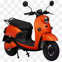 电动汽车摩托车动力滑板车橙色