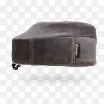 卡博最佳记忆泡沫演变旅行枕头和颈枕，靠背凸起，背部平直，小手提包去枕灰色。