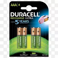 电动电池aaa电池可充电电池镍金属氢化物电池Duracell-9v电池