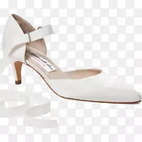 鞋凉鞋产品设计.妇女用象牙结婚鞋