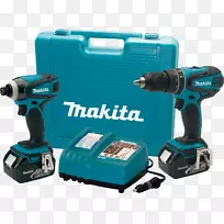 Makita lxt 218无绳Makita lxdt 04冲击驱动器-Makita钻头驱动器组合