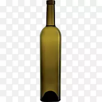 白葡萄酒酒瓶玻璃旧瓶灯