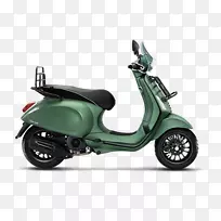 Vespa冲刺摩托车Vespa Primavera滑板车-绿色Vespa