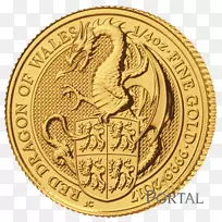 女王的野兽皇家造币金币投资威尔士
