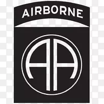 标志101空中尖叫鹰二战黑色贴纸101空降师82空中师-海角珊瑚城标志