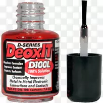 Caig实验室-DeoxIT d100l刷涂器(d100l-2db)，DeoxIT d5s6接触清洁剂f5sh6 faderlube bundle caig实验室有限公司。玻璃瓶.笔刷的类型