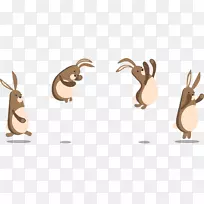 兔子卡通兔跳图片-兔子跳