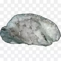 水晶Keokuk火成岩石英地质体-方解石地质体