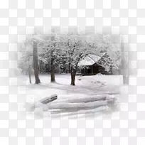 桌面壁纸，冬季图像，雪，高清晰度电视-Huile et aquarelles