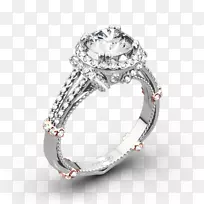 订婚戒指珠宝钻石结婚戒指纸牌订婚戒指包裹