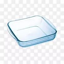 Pyrex模具Plano pyrex硼硅酸盐玻璃方坯烤盘大型汤盘