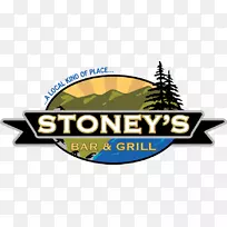 Stoney‘s Bar and Grill徽标品牌字体-周日午餐烧烤