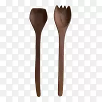 木制勺子产品设计.乡土勺子和叉子艺术