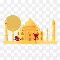 泰姬陵图形图像插图免版税-印度泰姬陵