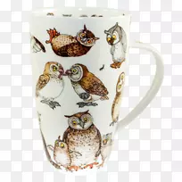 邓肯蹄羊亨利形状茶杯茶雨天猫狗亨利造型猫头鹰杯和猫头鹰杯子