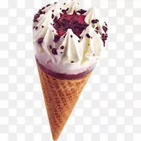 圣代冰淇淋圆锥体白兰地夫人梦寐以求的夏天