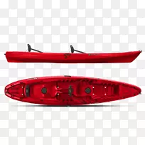 坐上船独木舟钓鱼感知佩斯卡多13.0 t-红色鲈鱼船在水上