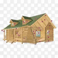 建造你自己的原木小屋，平房建筑-车库阁楼桁架