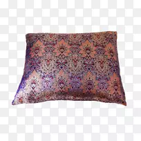 投掷枕头垫丝绸紫色创新-泰国丝绸坐垫