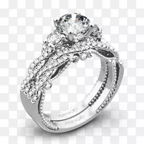 婚戒订婚戒指精采钻石切割-3套石制婚纱