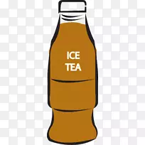 剪贴画产品设计冰茶含糖饮料