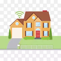 因特网接入服务提供商wi-fi带宽连接的家庭