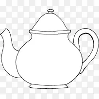 线艺术水壶剪贴画田纳西茶壶-犹他州茶壶32 32