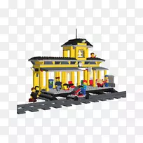 乐高集团玩具块产品-乐高火车站