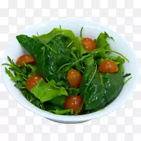 菠菜色拉，素食菜肴，春季绿色食品-krompir辣椒