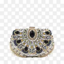 珠宝、手袋、银仿宝石和莱茵石.妇女用珠宝腰带