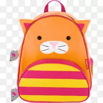 跳动物园小孩背包跳别忘了我不是背包&午餐袋一套粉色猫跳
