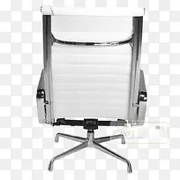 办公椅和桌椅扶手产品设计-白色皮革脚凳