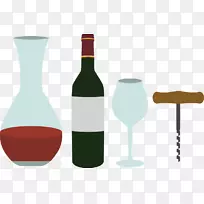 红酒酒瓶，玻璃瓶，香槟，红酒酒瓶