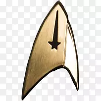 星际迷航舰队指挥师徽章道具复制品符号星际迷航发现副本1/1磁性徽章-星际舰队等级