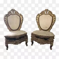 椭圆形古董椅产品设计-法国巴洛克椅