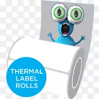 标签条形码打印机产品热打印-蓝色怪物可以