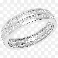 结婚戒指珠宝白金钻石永恒钻石戒指