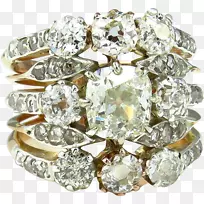钻石订婚戒指珠宝金