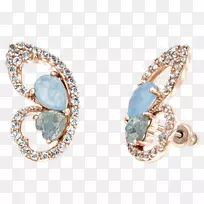 耳环珠宝项链手镯玫瑰石英耳环