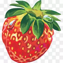 草莓png图片绘制.草莓