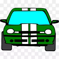 克莱斯勒霓虹灯艺术图形道奇-绿色烟雾车