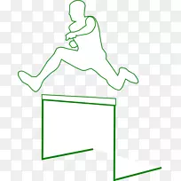 跨栏剪贴画图像速滑运动员-小跨栏