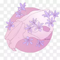 非洲百合头盖骨花解剖-哥特爱丽丝和仙境兔