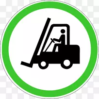 叉车动力工业卡车警告标志标签-货车