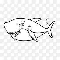 大白鲨绘图画册插图-佩克西·埃斯帕达(Peixe Espada Em)
