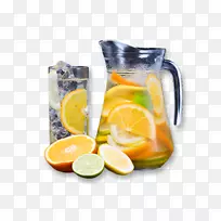 柠檬水柠檬酸橙饮料碳酸水不含酒精